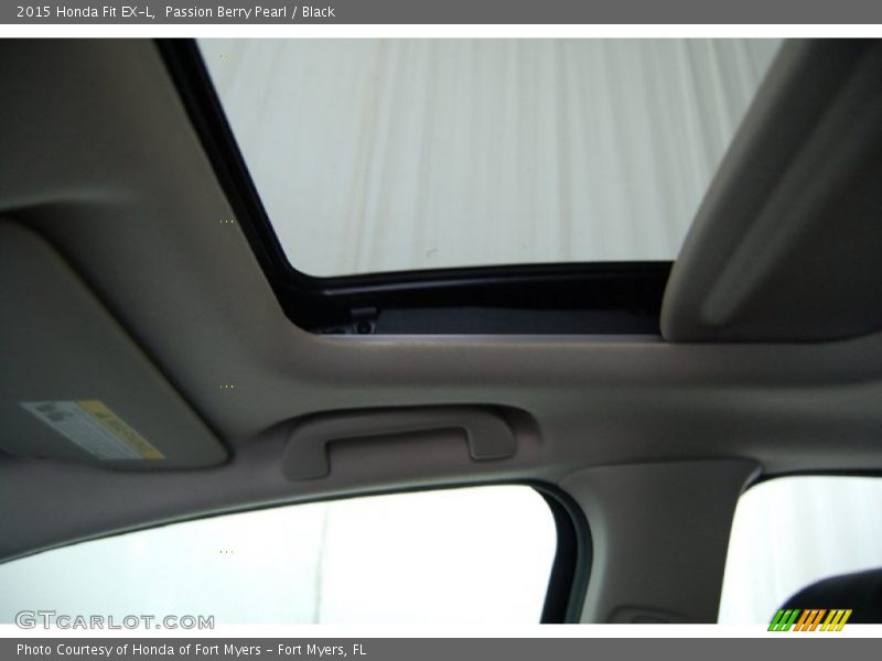 Passion Berry Pearl / Black 2015 Honda Fit EX-L