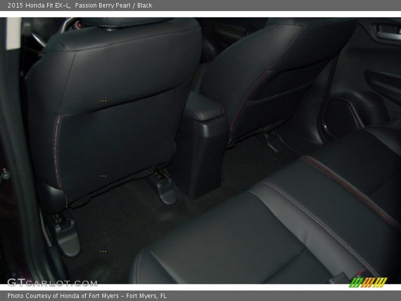 Passion Berry Pearl / Black 2015 Honda Fit EX-L