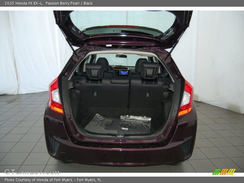 Passion Berry Pearl / Black 2015 Honda Fit EX-L