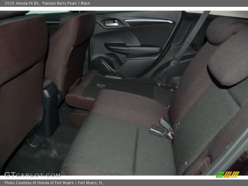 Passion Berry Pearl / Black 2015 Honda Fit EX
