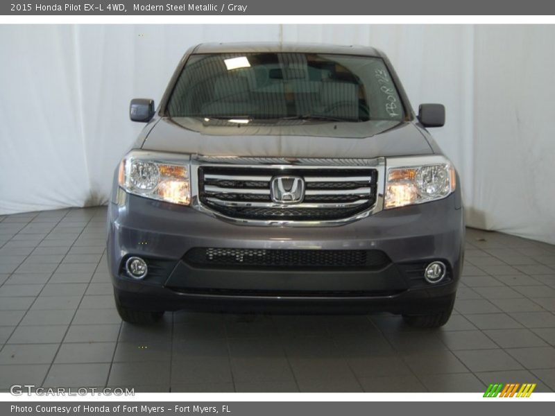 Modern Steel Metallic / Gray 2015 Honda Pilot EX-L 4WD