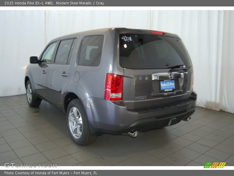 Modern Steel Metallic / Gray 2015 Honda Pilot EX-L 4WD