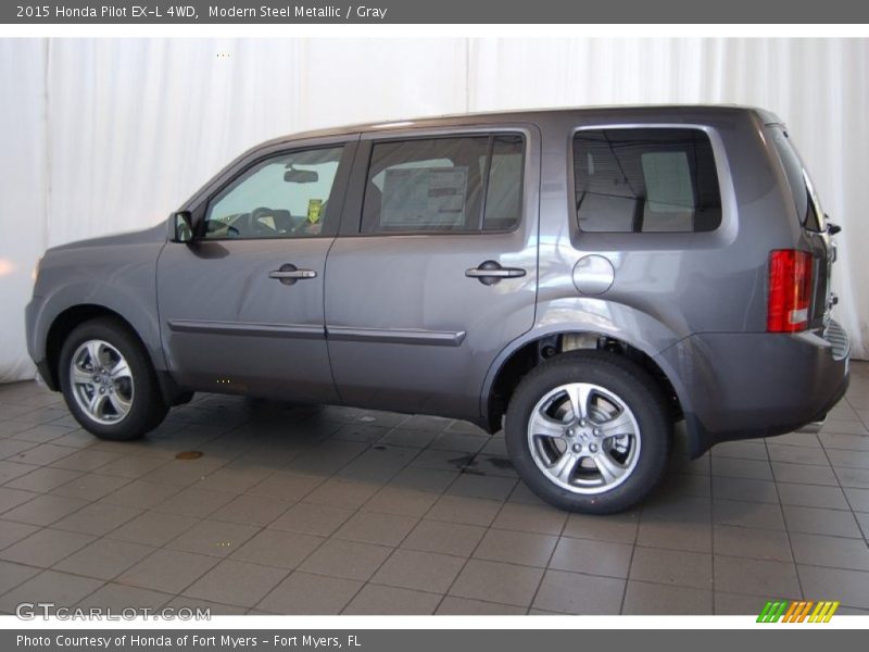 Modern Steel Metallic / Gray 2015 Honda Pilot EX-L 4WD