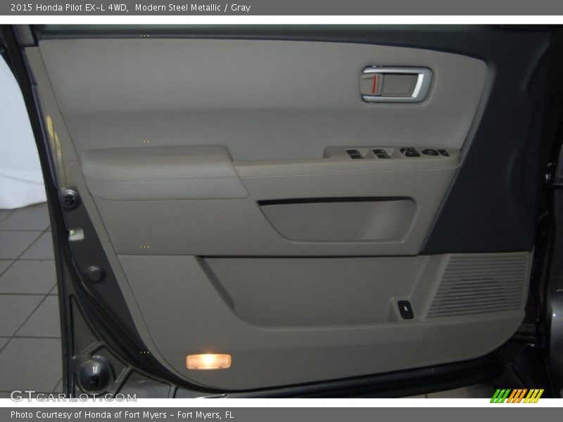 Modern Steel Metallic / Gray 2015 Honda Pilot EX-L 4WD