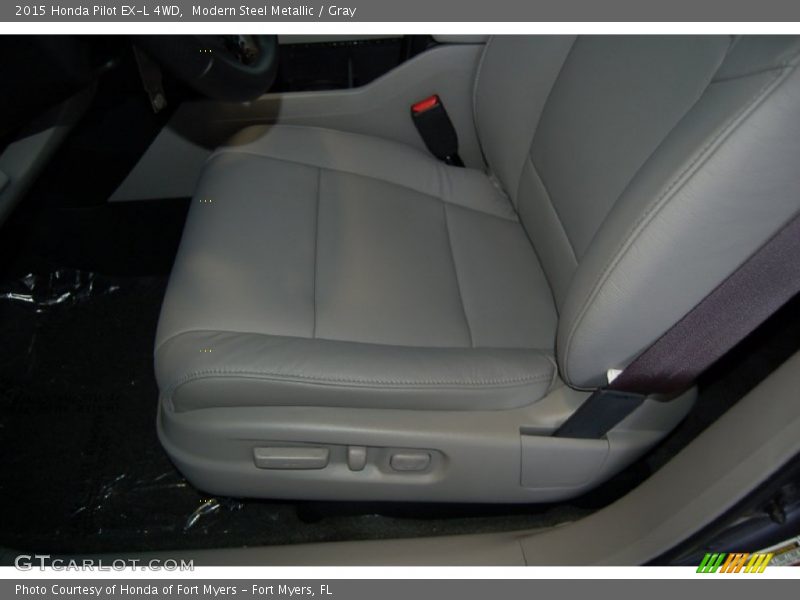 Modern Steel Metallic / Gray 2015 Honda Pilot EX-L 4WD