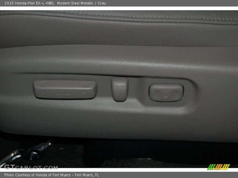 Modern Steel Metallic / Gray 2015 Honda Pilot EX-L 4WD
