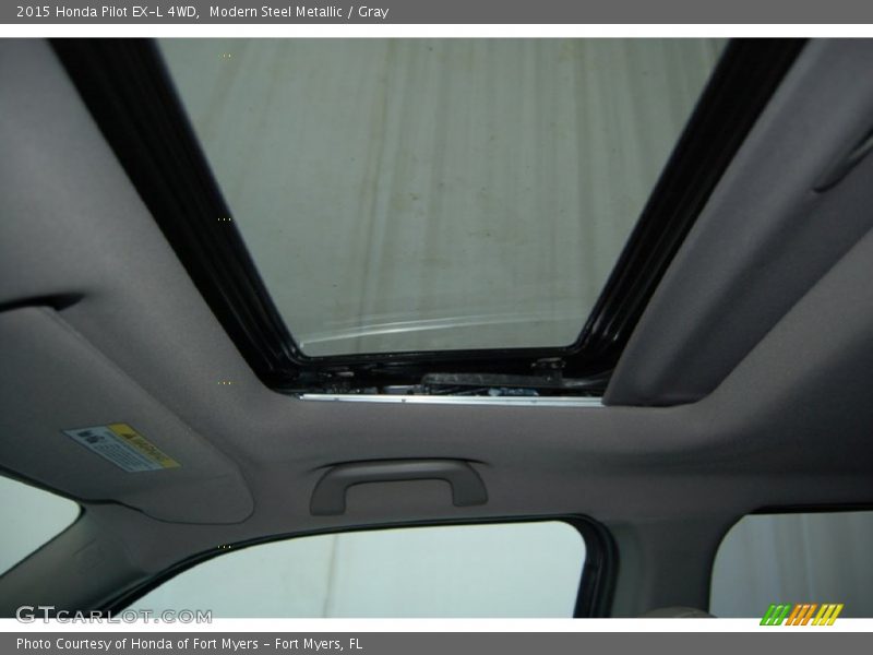 Modern Steel Metallic / Gray 2015 Honda Pilot EX-L 4WD