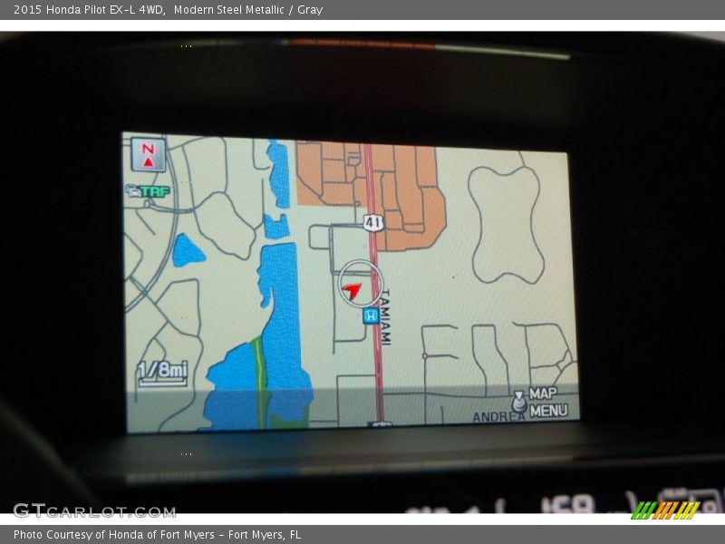 Modern Steel Metallic / Gray 2015 Honda Pilot EX-L 4WD