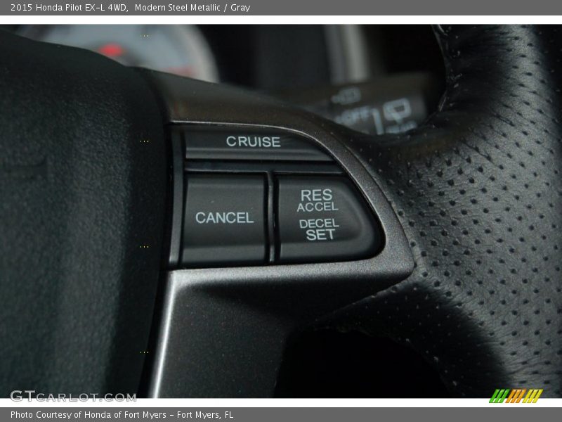Modern Steel Metallic / Gray 2015 Honda Pilot EX-L 4WD