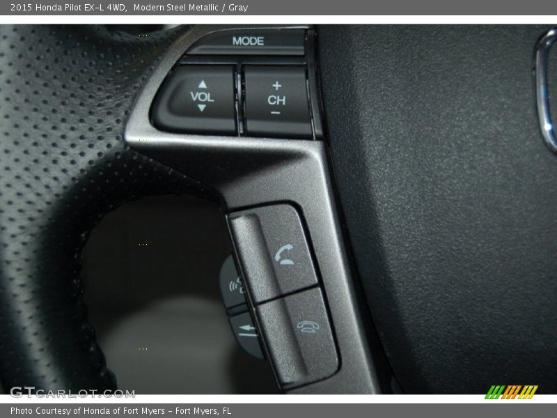 Modern Steel Metallic / Gray 2015 Honda Pilot EX-L 4WD