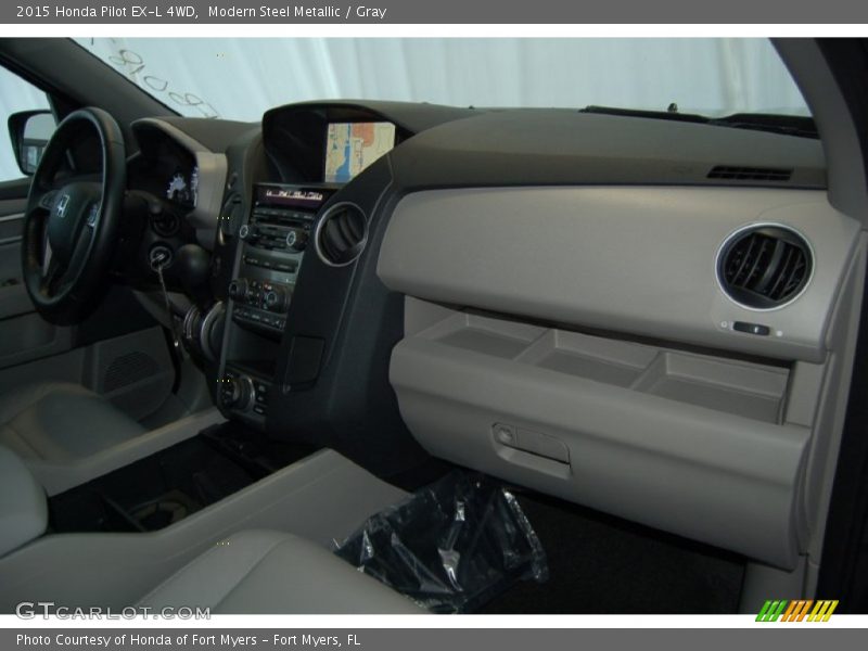 Modern Steel Metallic / Gray 2015 Honda Pilot EX-L 4WD