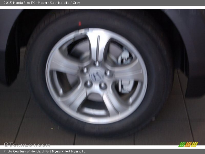 Modern Steel Metallic / Gray 2015 Honda Pilot EX