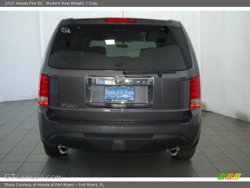 Modern Steel Metallic / Gray 2015 Honda Pilot EX