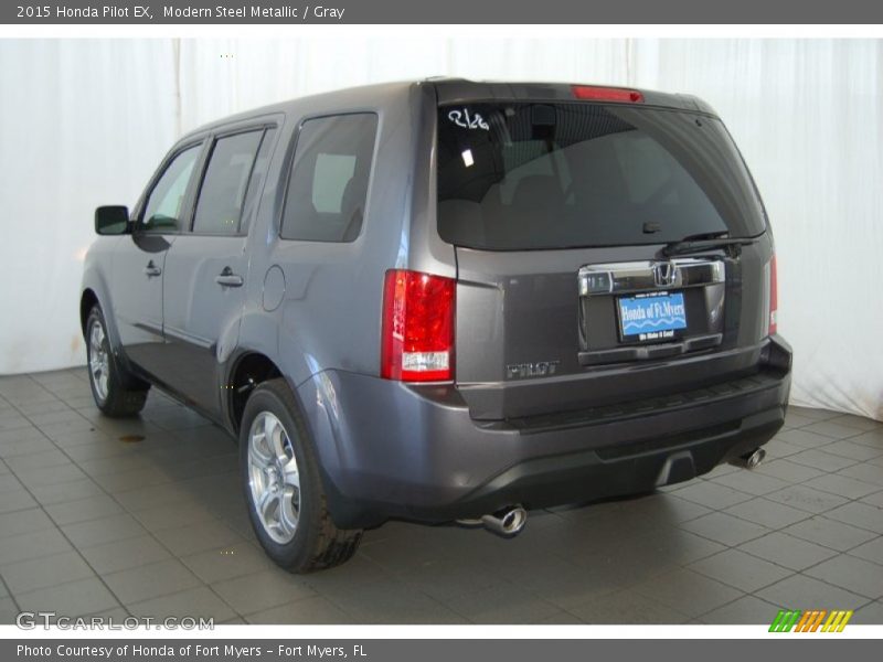 Modern Steel Metallic / Gray 2015 Honda Pilot EX