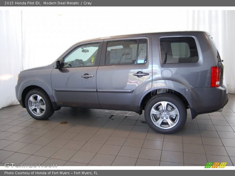 Modern Steel Metallic / Gray 2015 Honda Pilot EX