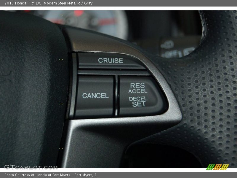 Modern Steel Metallic / Gray 2015 Honda Pilot EX