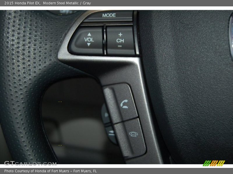Modern Steel Metallic / Gray 2015 Honda Pilot EX