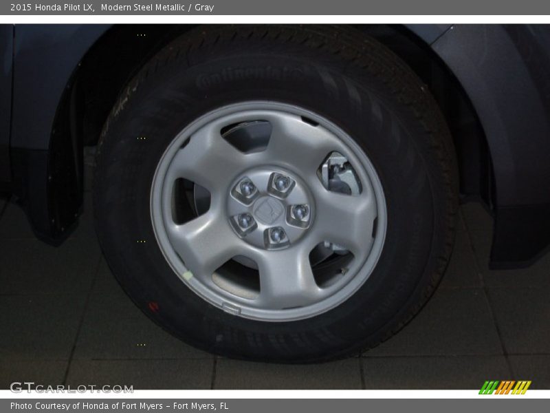 Modern Steel Metallic / Gray 2015 Honda Pilot LX