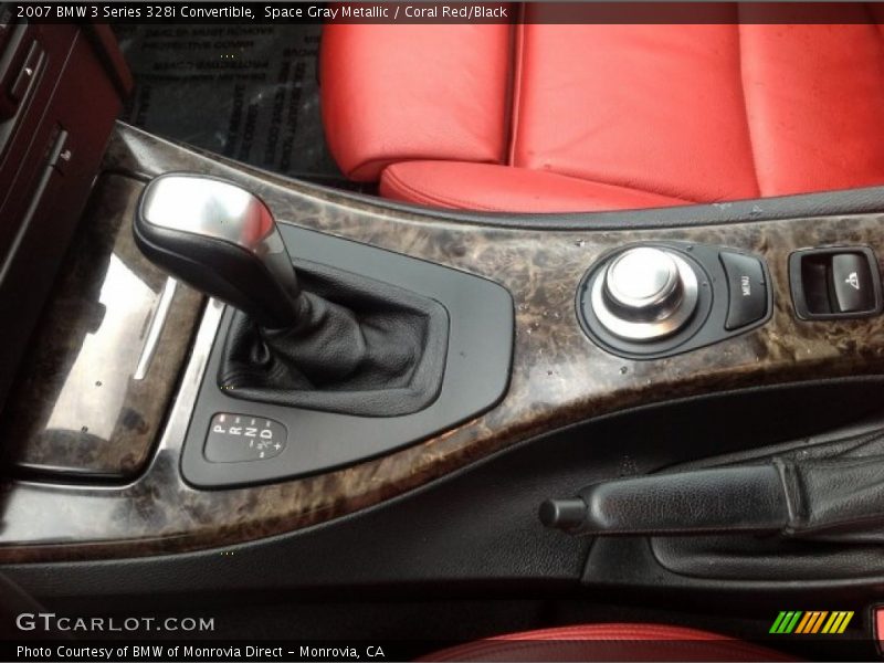 Space Gray Metallic / Coral Red/Black 2007 BMW 3 Series 328i Convertible