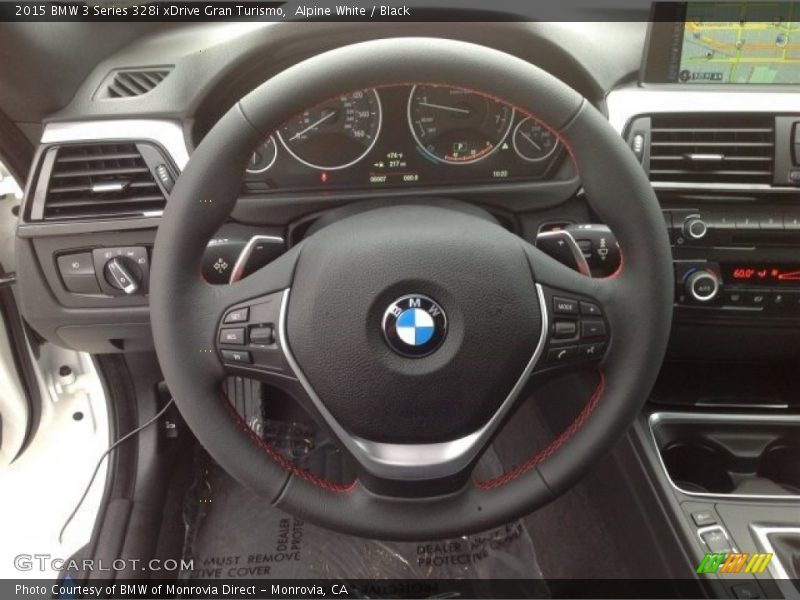 Alpine White / Black 2015 BMW 3 Series 328i xDrive Gran Turismo