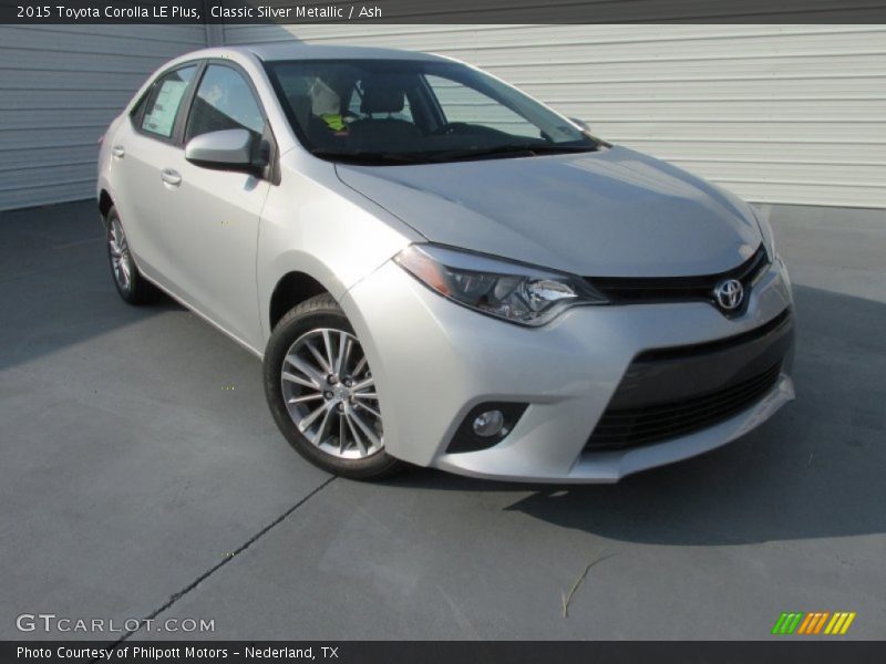 Classic Silver Metallic / Ash 2015 Toyota Corolla LE Plus