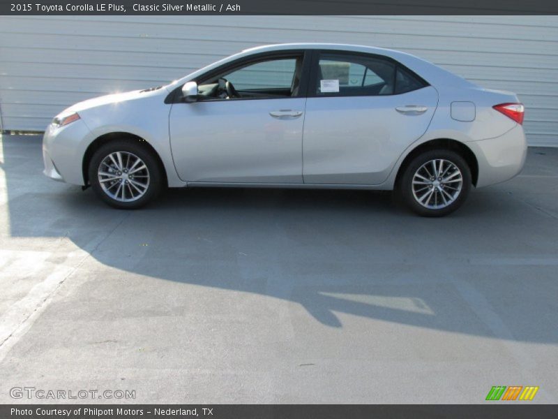 Classic Silver Metallic / Ash 2015 Toyota Corolla LE Plus
