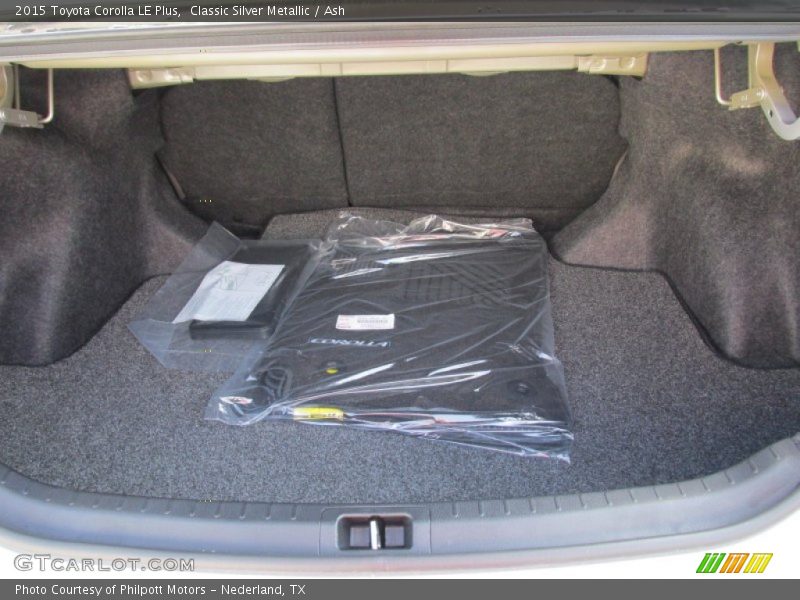  2015 Corolla LE Plus Trunk