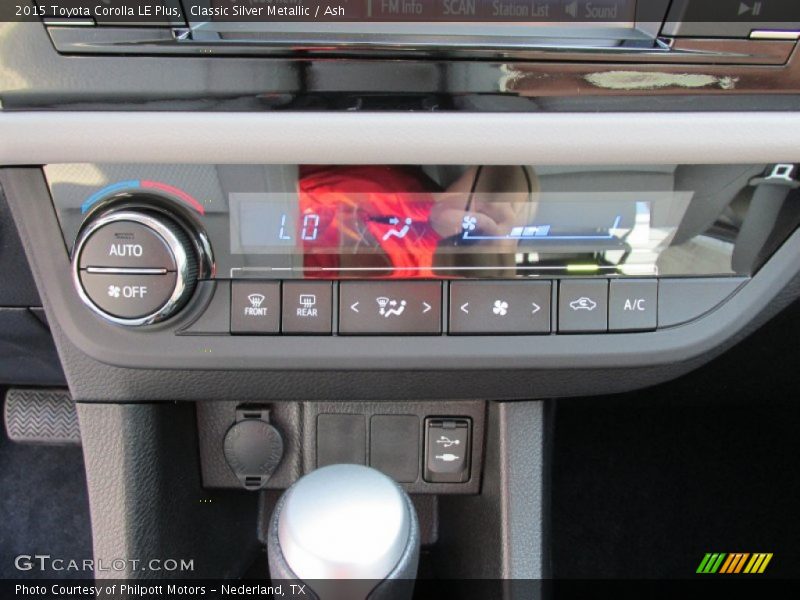 Controls of 2015 Corolla LE Plus