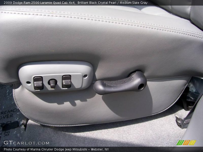 Brilliant Black Crystal Pearl / Medium Slate Gray 2009 Dodge Ram 2500 Laramie Quad Cab 4x4
