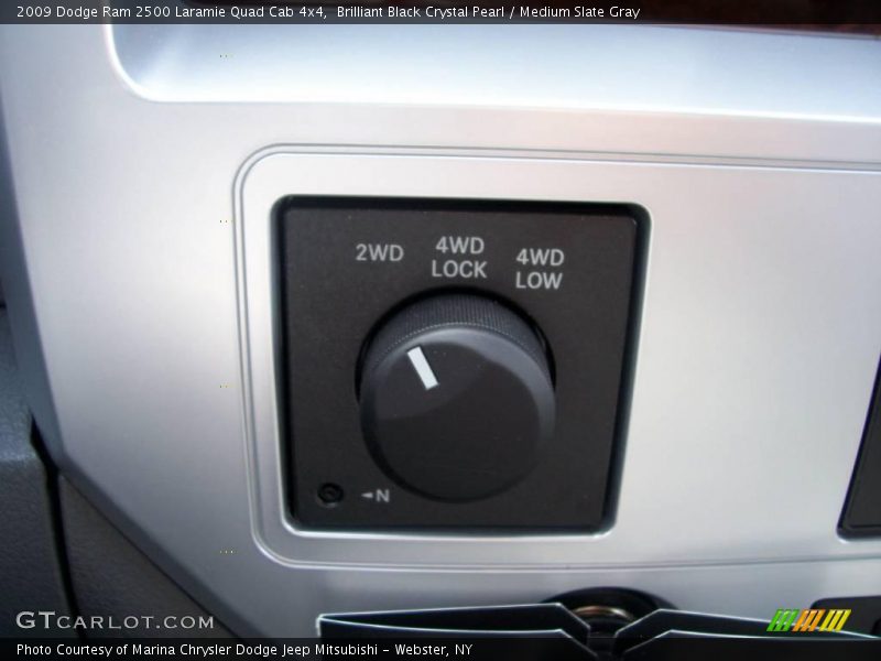 Brilliant Black Crystal Pearl / Medium Slate Gray 2009 Dodge Ram 2500 Laramie Quad Cab 4x4