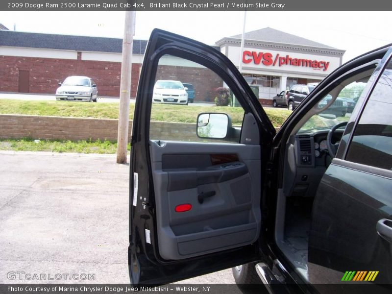 Brilliant Black Crystal Pearl / Medium Slate Gray 2009 Dodge Ram 2500 Laramie Quad Cab 4x4