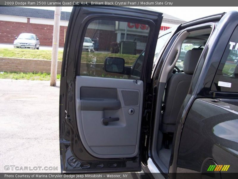 Brilliant Black Crystal Pearl / Medium Slate Gray 2009 Dodge Ram 2500 Laramie Quad Cab 4x4