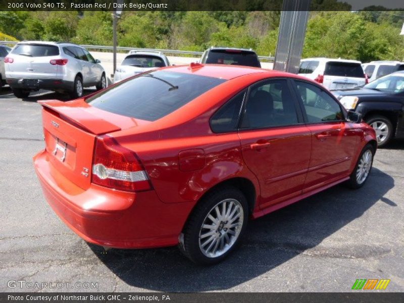 Passion Red / Dark Beige/Quartz 2006 Volvo S40 T5