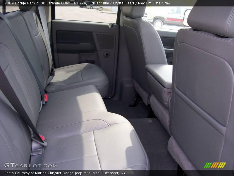 Brilliant Black Crystal Pearl / Medium Slate Gray 2009 Dodge Ram 2500 Laramie Quad Cab 4x4