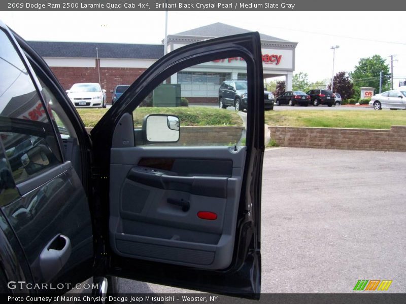 Brilliant Black Crystal Pearl / Medium Slate Gray 2009 Dodge Ram 2500 Laramie Quad Cab 4x4