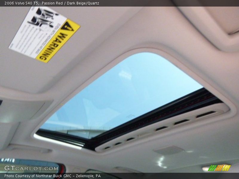 Passion Red / Dark Beige/Quartz 2006 Volvo S40 T5