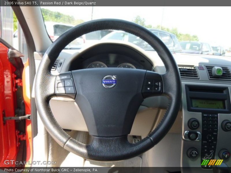 Passion Red / Dark Beige/Quartz 2006 Volvo S40 T5