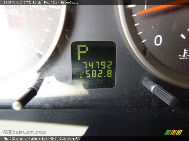 Passion Red / Dark Beige/Quartz 2006 Volvo S40 T5