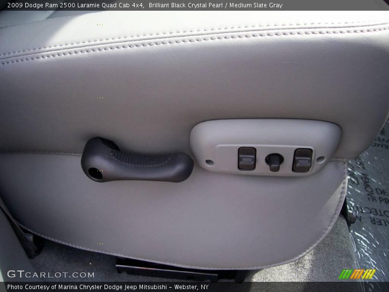 Brilliant Black Crystal Pearl / Medium Slate Gray 2009 Dodge Ram 2500 Laramie Quad Cab 4x4