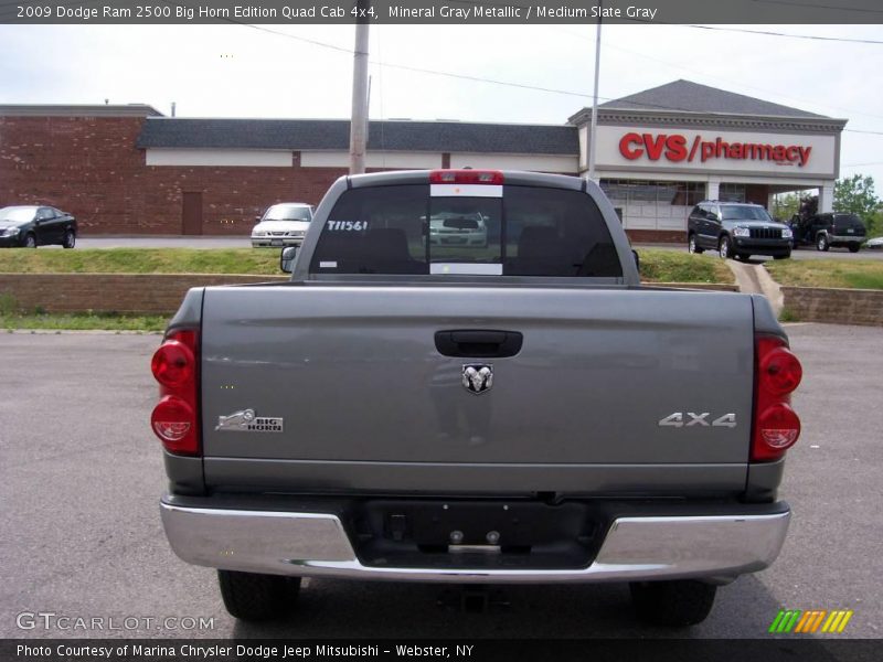 Mineral Gray Metallic / Medium Slate Gray 2009 Dodge Ram 2500 Big Horn Edition Quad Cab 4x4