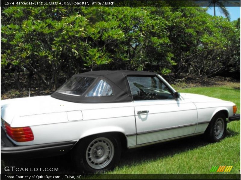 White / Black 1974 Mercedes-Benz SL Class 450 SL Roadster