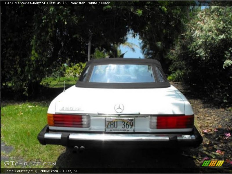 White / Black 1974 Mercedes-Benz SL Class 450 SL Roadster