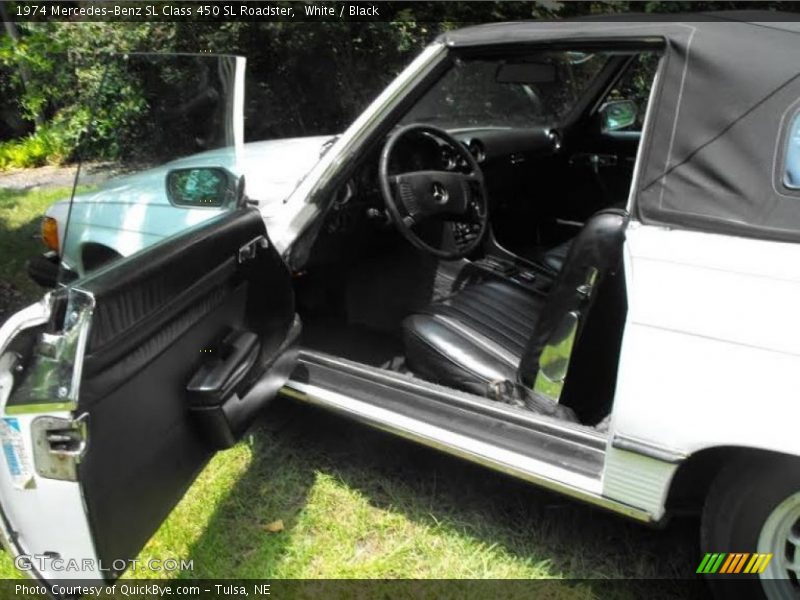 White / Black 1974 Mercedes-Benz SL Class 450 SL Roadster