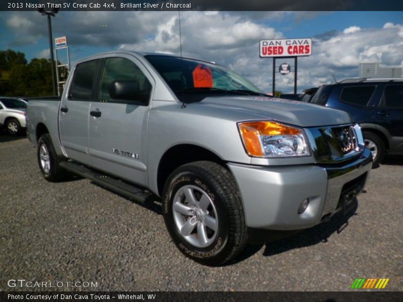 Brilliant Silver / Charcoal 2013 Nissan Titan SV Crew Cab 4x4