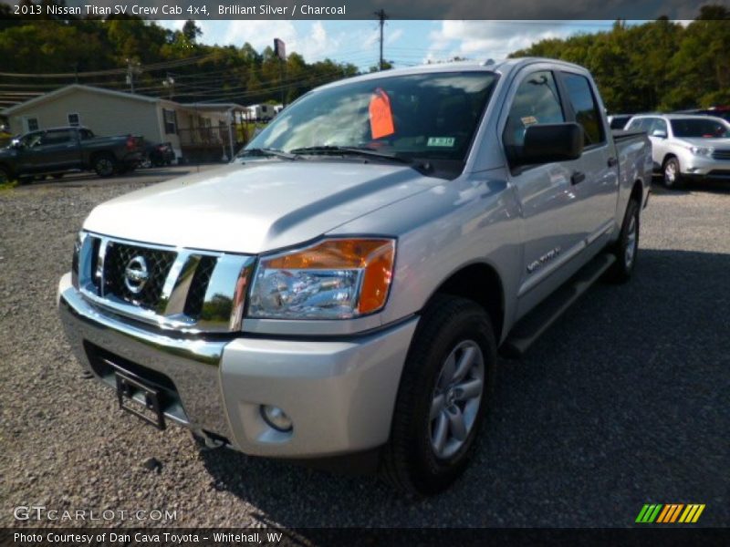 Brilliant Silver / Charcoal 2013 Nissan Titan SV Crew Cab 4x4