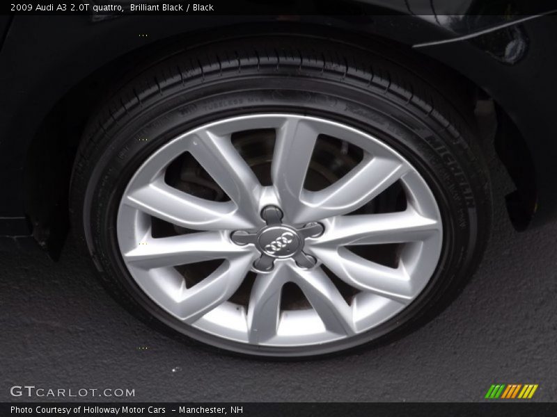 Brilliant Black / Black 2009 Audi A3 2.0T quattro