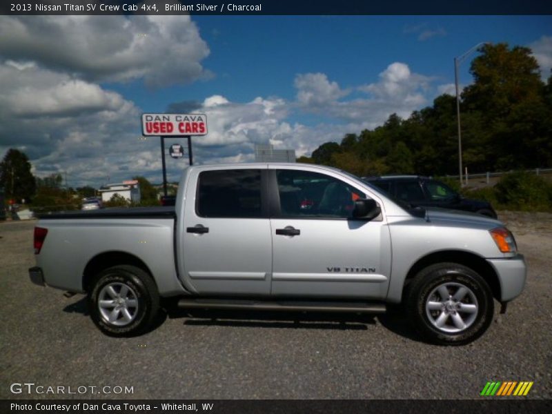 Brilliant Silver / Charcoal 2013 Nissan Titan SV Crew Cab 4x4