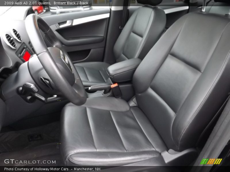 Brilliant Black / Black 2009 Audi A3 2.0T quattro