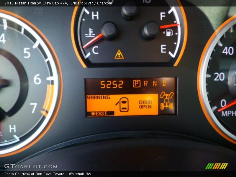 Brilliant Silver / Charcoal 2013 Nissan Titan SV Crew Cab 4x4