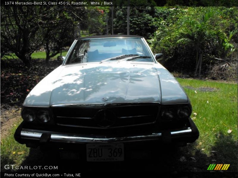 White / Black 1974 Mercedes-Benz SL Class 450 SL Roadster